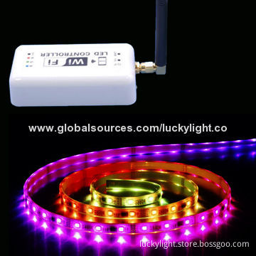 Flexible LED Strip, 20-22lm Lumen Per LED with Wi-Fi Controller